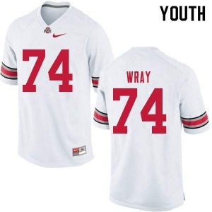 Youth Ohio State Buckeyes #74 Max Wray White Nike NCAA College Football Jersey Colors DGA6744BX